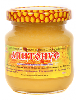 Мёд с маточным молочком "Апитонус" 3% 160г
