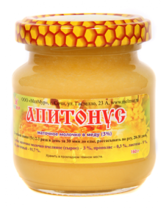 Мёд с маточным молочком "Апитонус" 3% 160г