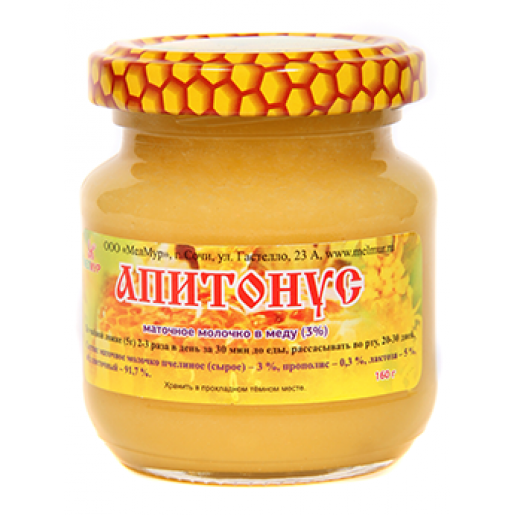 Мёд с маточным молочком "Апитонус" 3% 160г